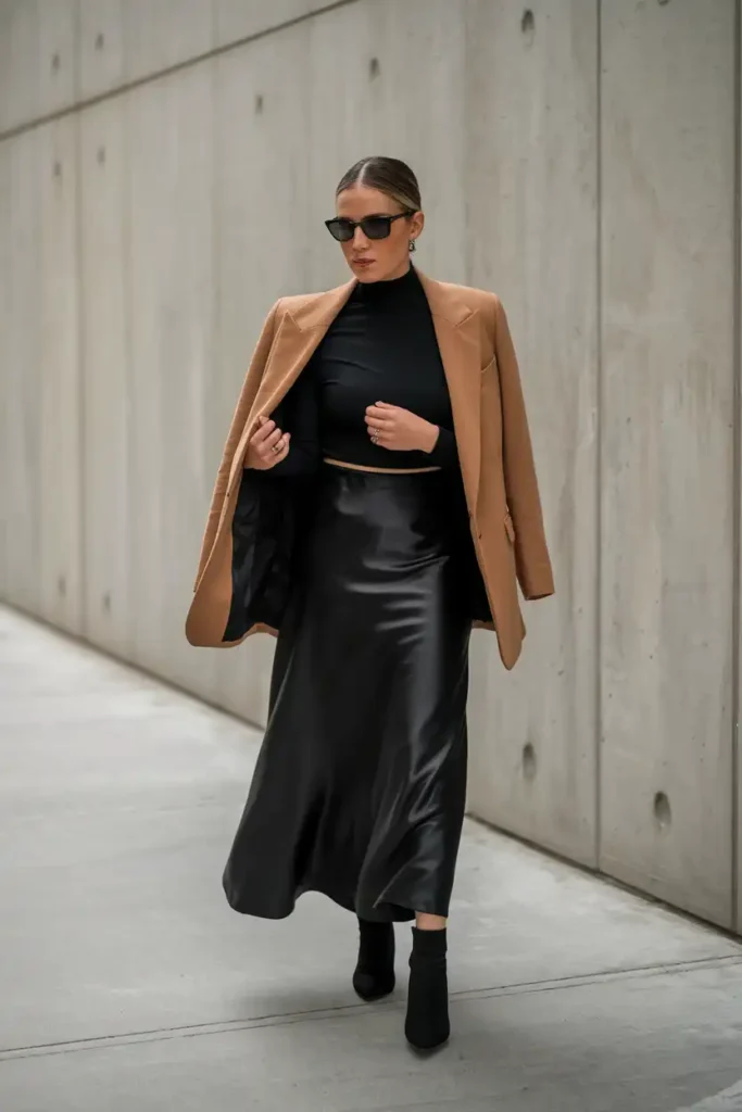 How to Style a Black Maxi Skirt for Fall