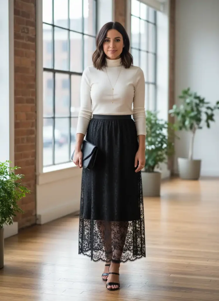 How to Wear a Sheer Skirt Outfit Without Feeling Exposed