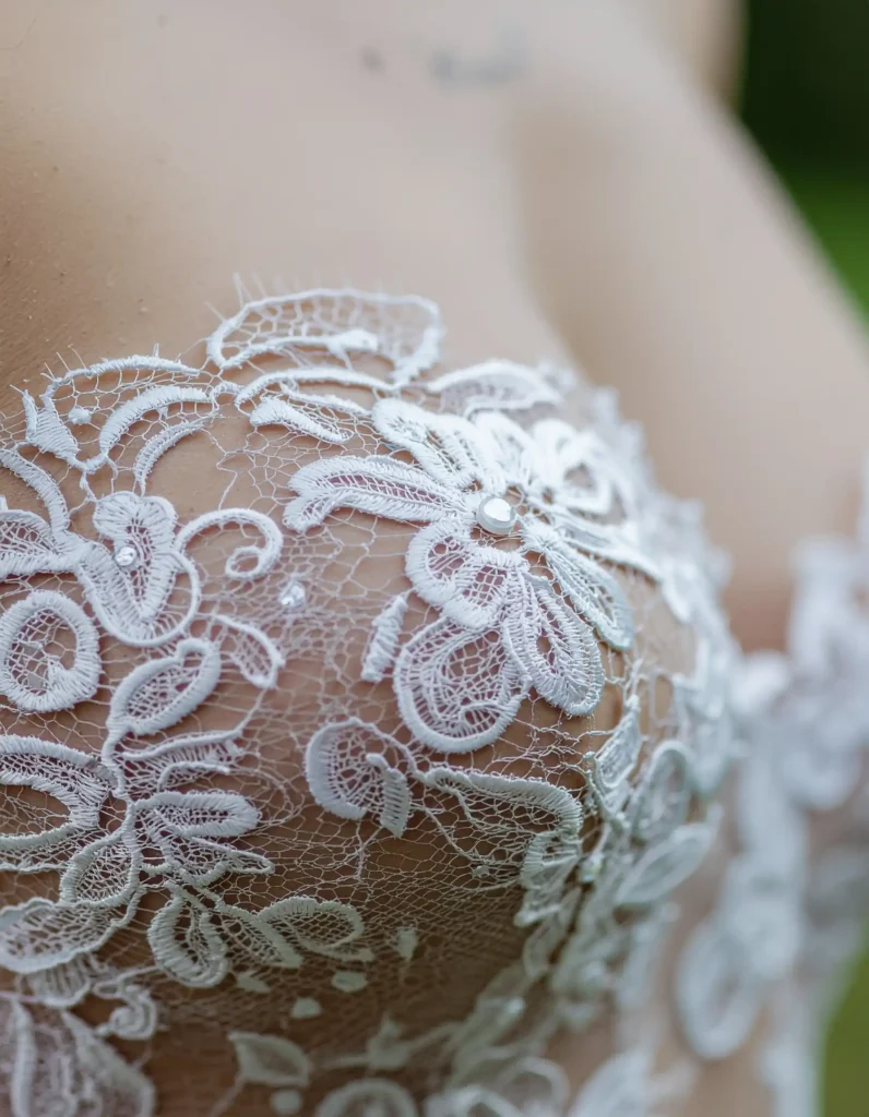 Lace Bodice Detailing Up Close