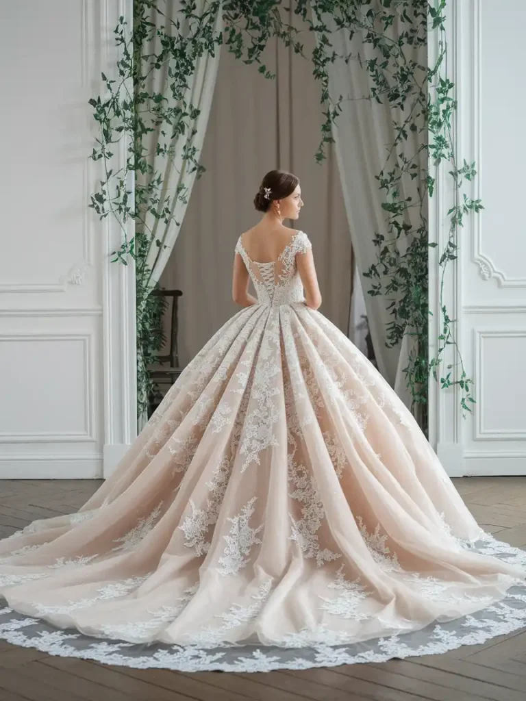 Lace Overlay Skirts for a Vintage Bridal Touch