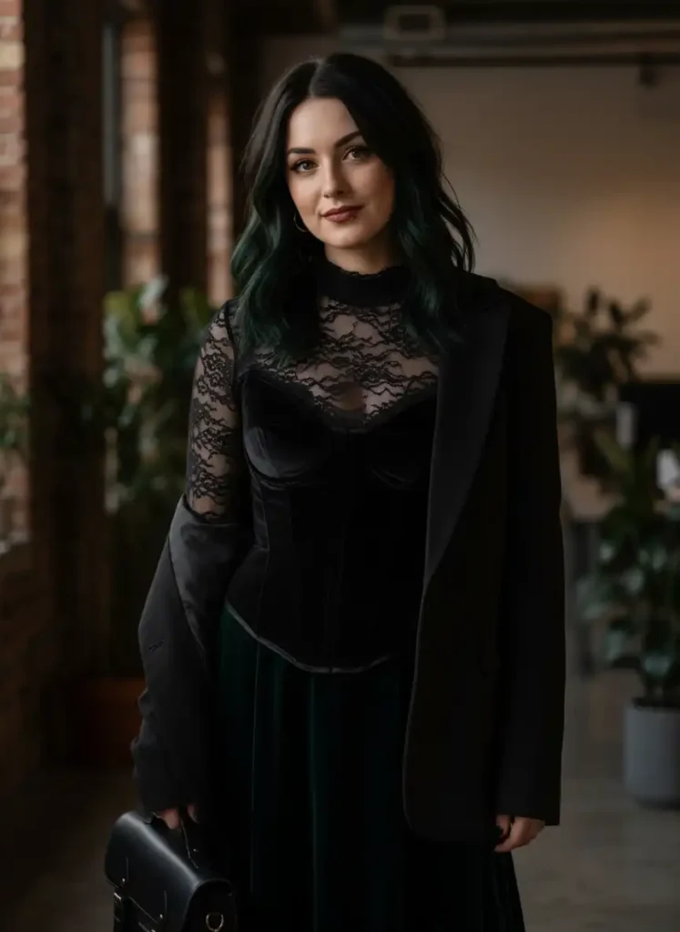 Layered Black Outfit as the Visual Base for Any Dark PFP