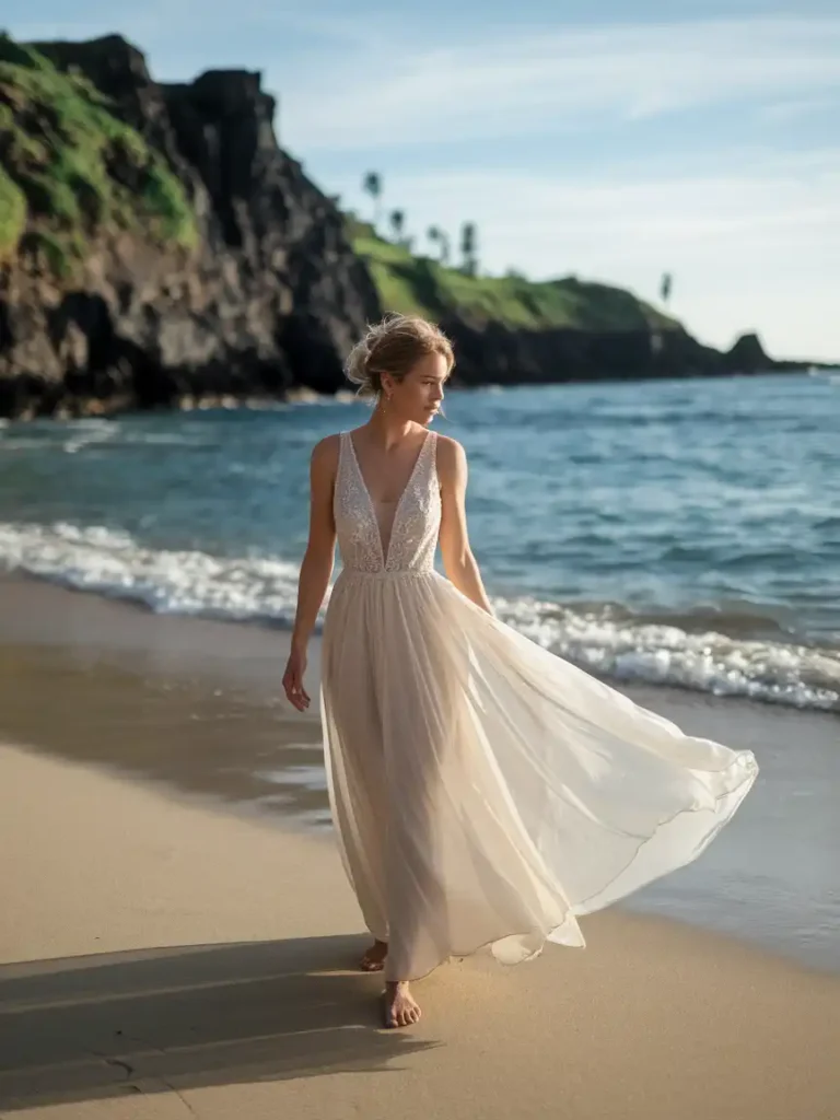 Lightweight Beach Wedding Dress Styles That Move With You