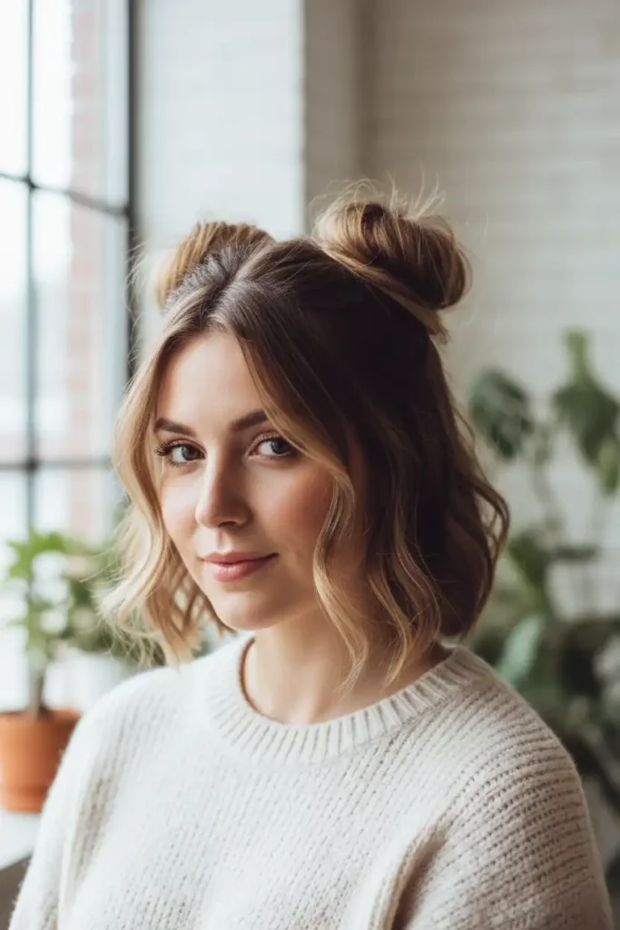 Lob Hairstyles Turned Into Space Buns That Actually Work