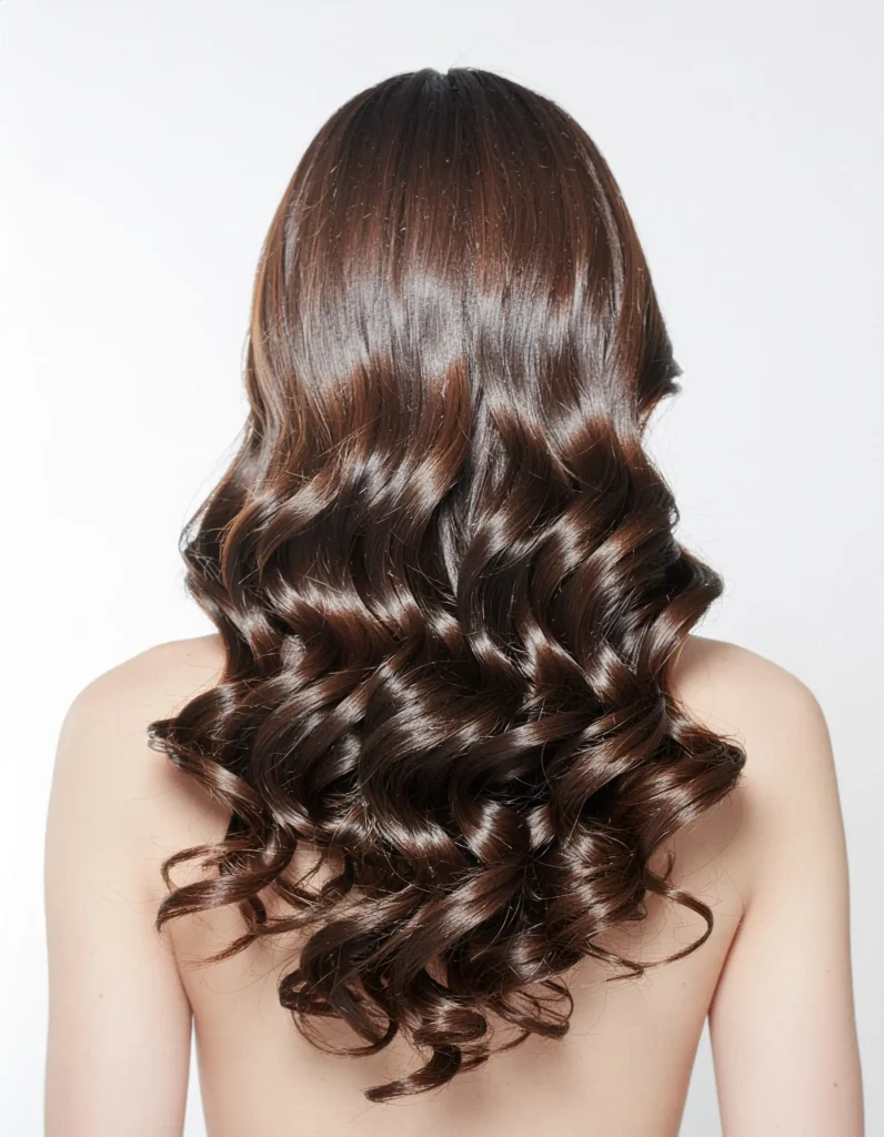 Lob With Subtle Perm for Permanent Texture