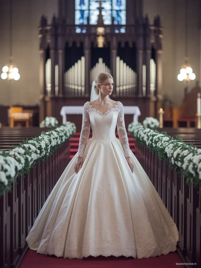 Long Sleeves on a Ball Gown: Making It Work for Winter Weddings