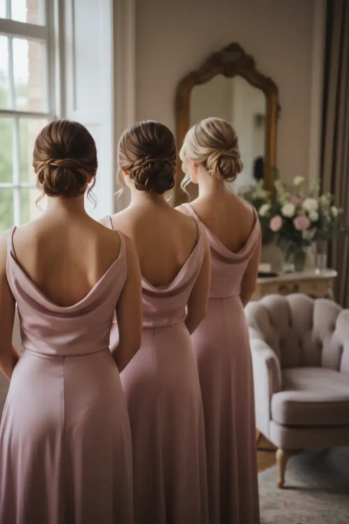 Low Bun Wedding Hair for Bridesmaids That Doesn't Take 45 Minutes