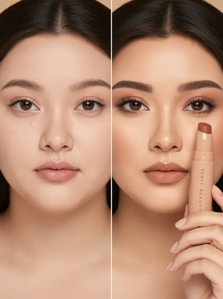 Makeup for Round Face: Getting Contour Right on Camera