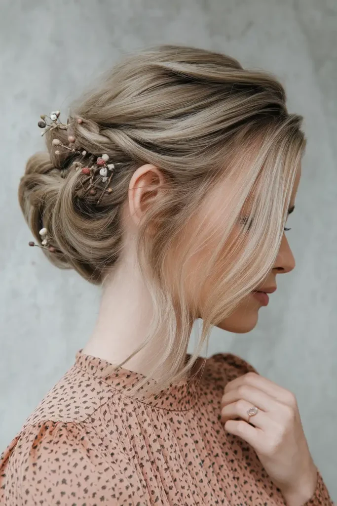 Medium Hair Updo Ideas for Short Layers and Awkward Lengths