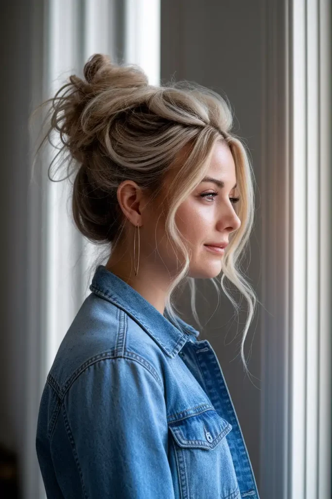 Messy Bun That Actually Stays in Place