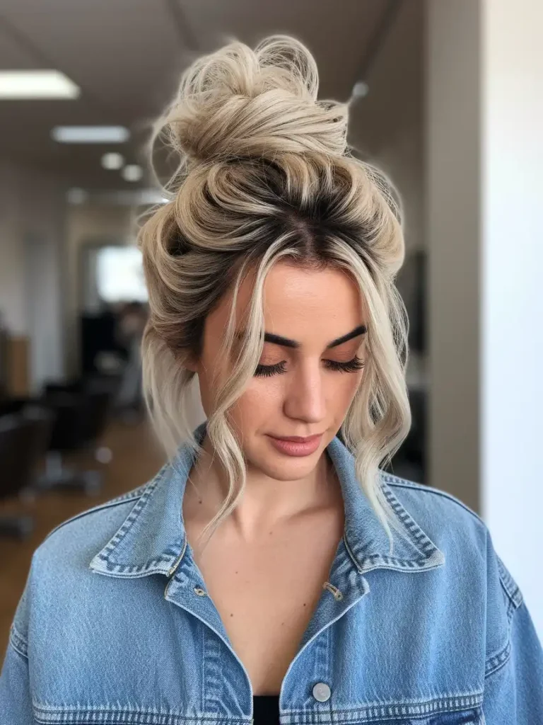 Messy High Bun That Actually Looks Intentional