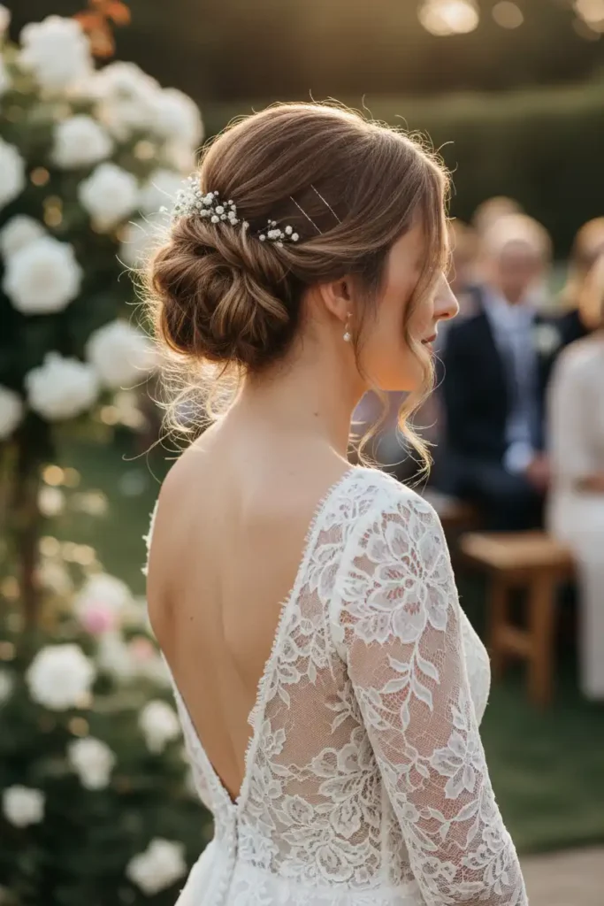 Messy Updo Hairstyles That Actually Hold Through a Full Wedding Ceremony