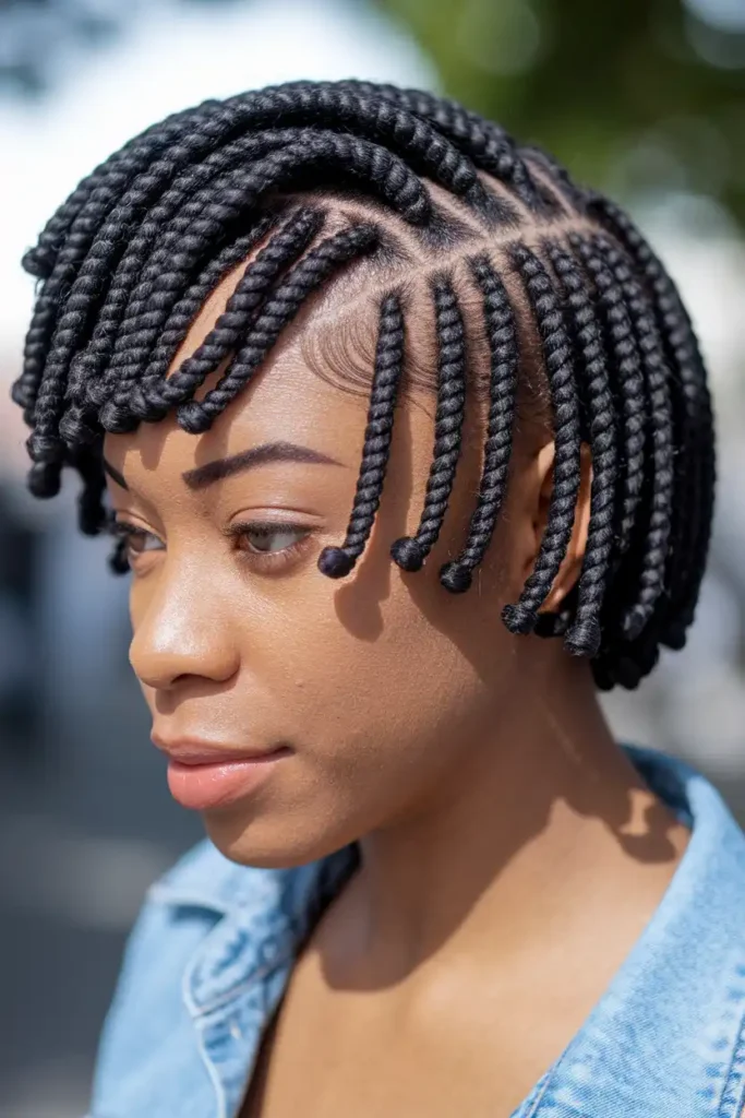 Mini Twists on Short 4C Hair