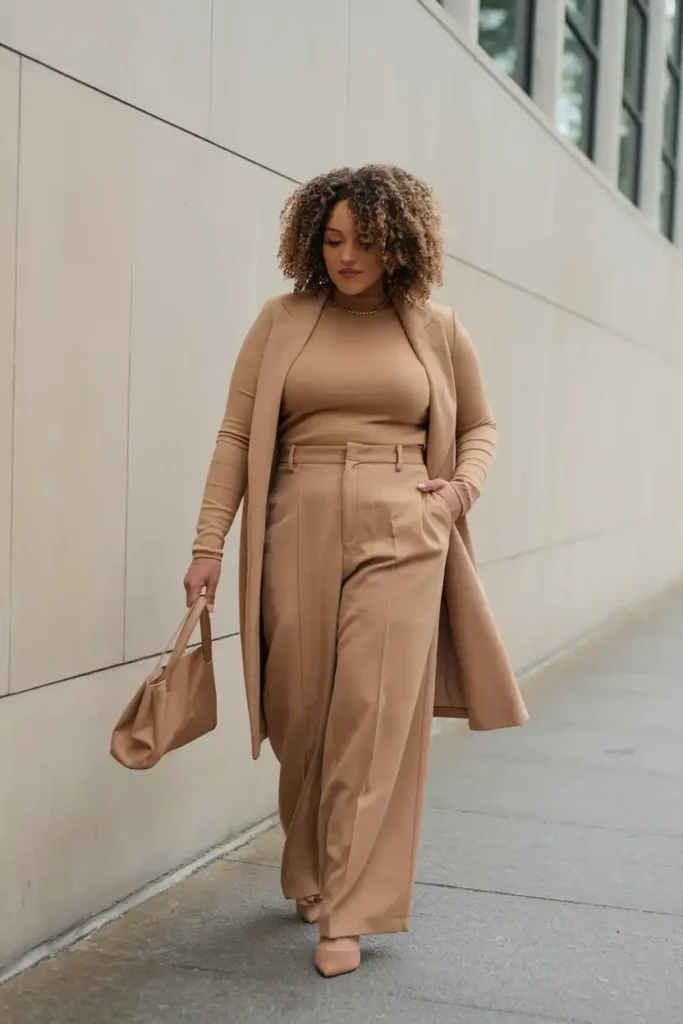 Monochrome Outfits That Create One Long Visual Line