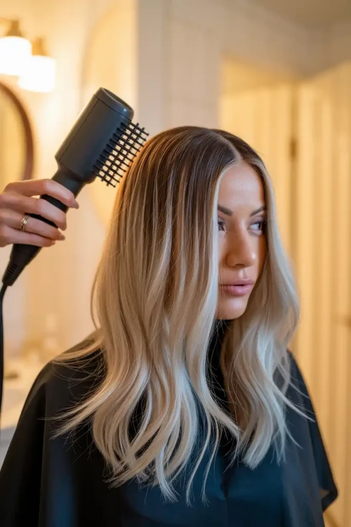 Natural-Looking Blowout Results Without a Full Blowout
