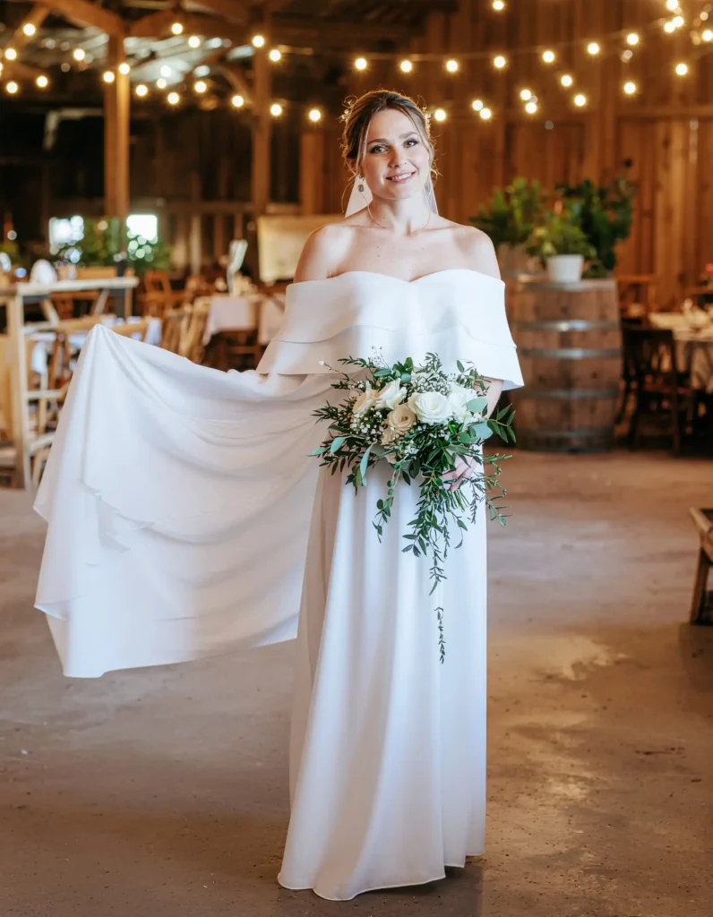 Off-Shoulder Necklines for an Effortless Bridal Look