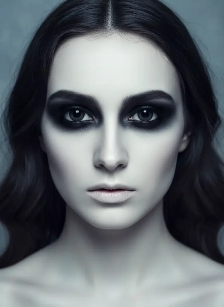 Porcelain Skin and Dark Eyes: The Classic Vampire Color Story