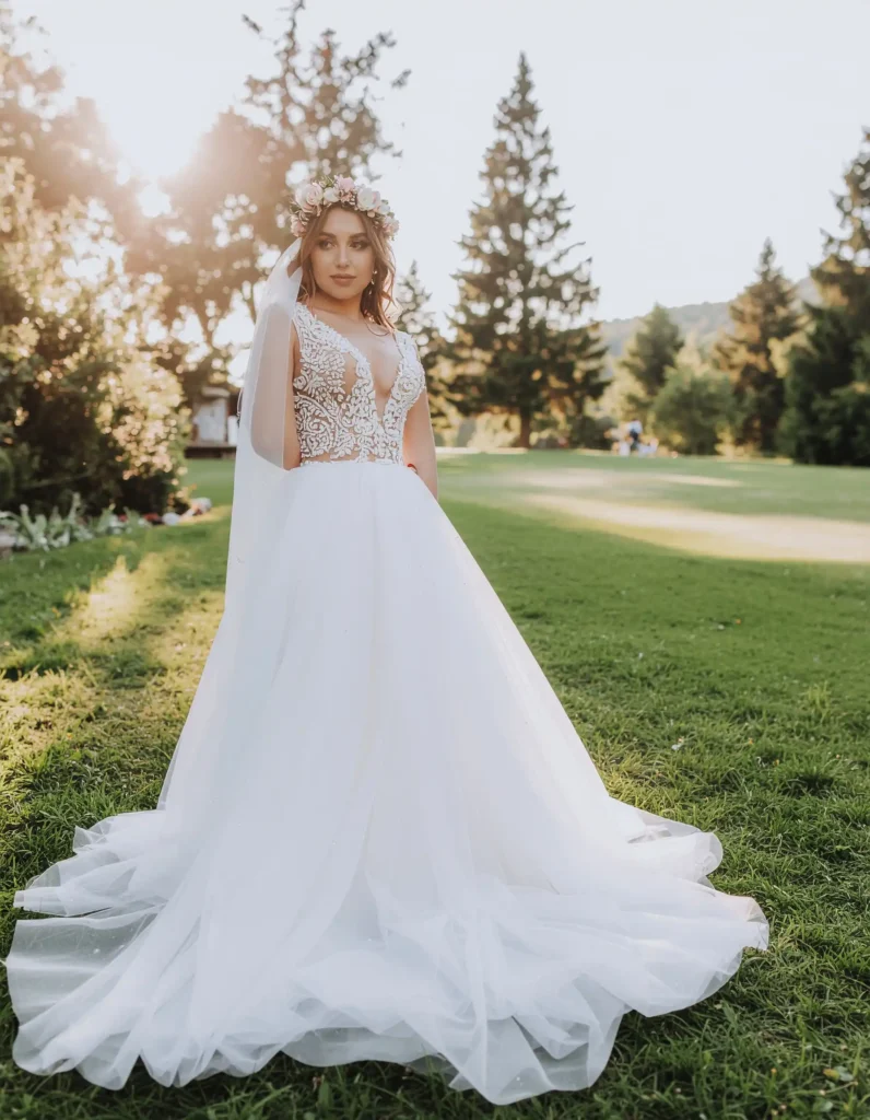Princess-Style Gowns That Work for Outdoor Ceremonies