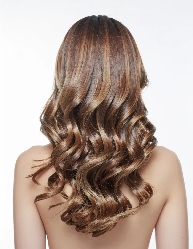 Shoulder Length Lob With Soft Waves