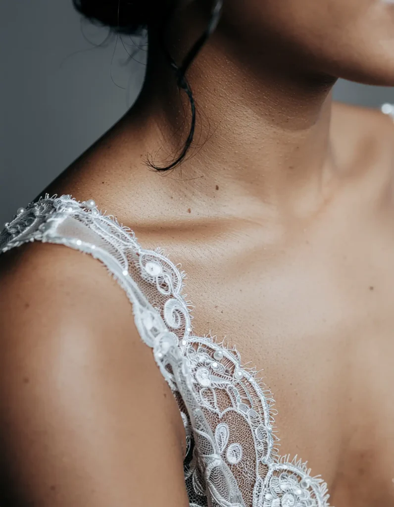Sleeveless Gowns and the Importance of Bare Shoulder Shots