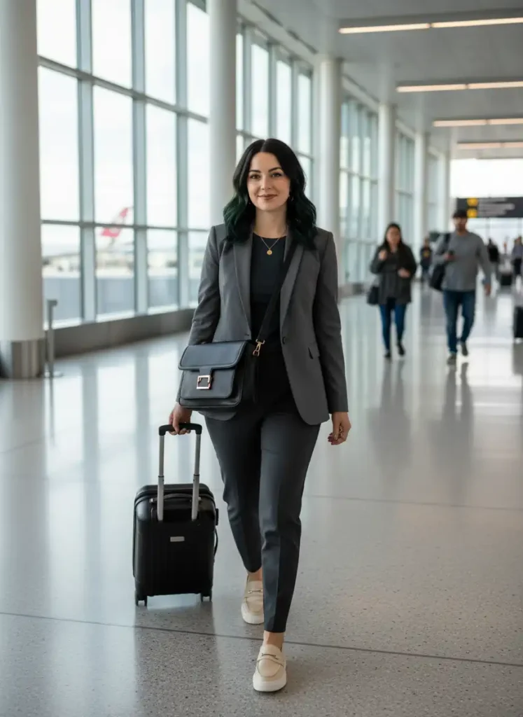 Sporty Office Outfits Women Can Wear Straight From the Plane