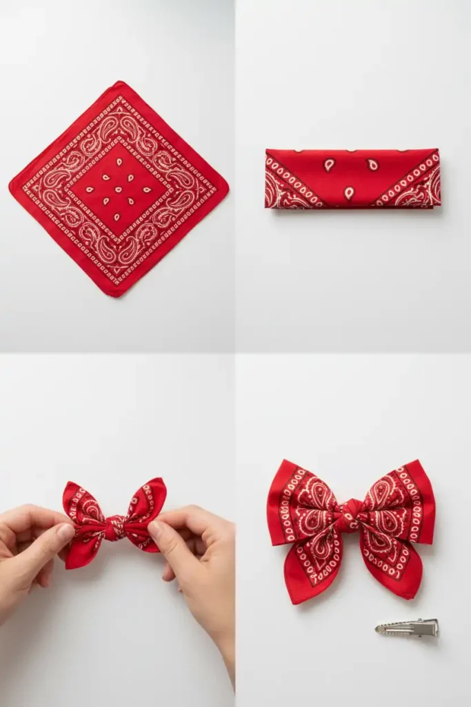 Step-by-Step Guide: How to Make a Bandana Bow From Scratch