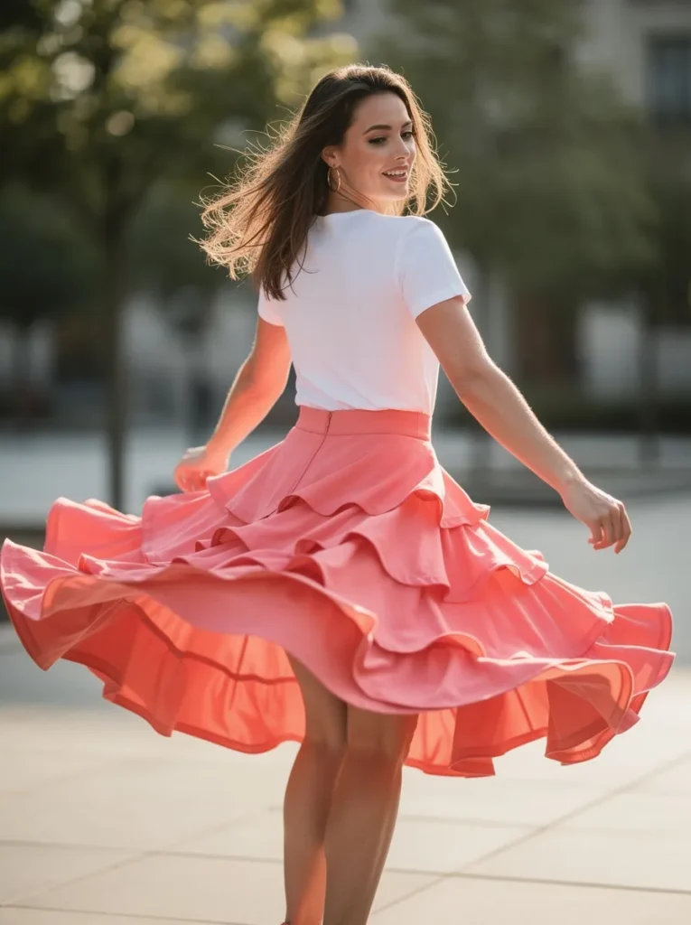 Styling Ruffle Skirts for Movement and Photos