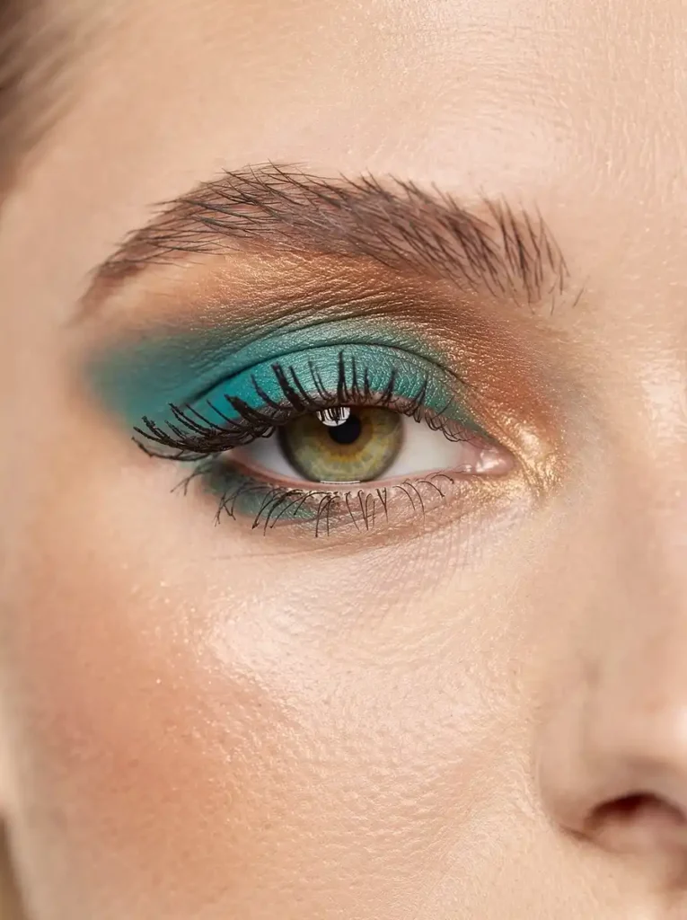 Teal and Bronze Combination for Hazel Eyes