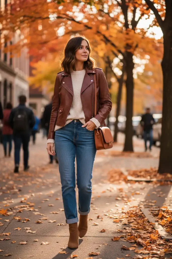 The Brown Leather Jacket You'll Wear Until It Falls Apart