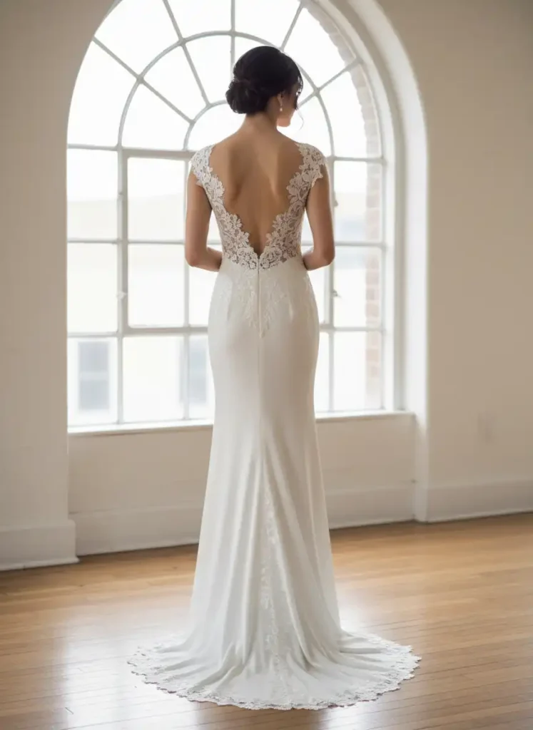 The Long Slim Silhouette That Makes Lace Look Intentional