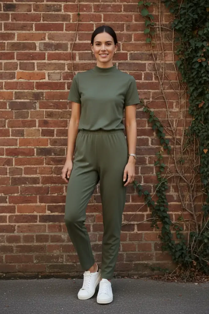 The Mock Neck Jumpsuit: A Cleaner Alternative to the Classic V-Neck