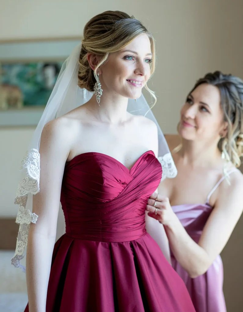 The Moment You First Put the Dress On