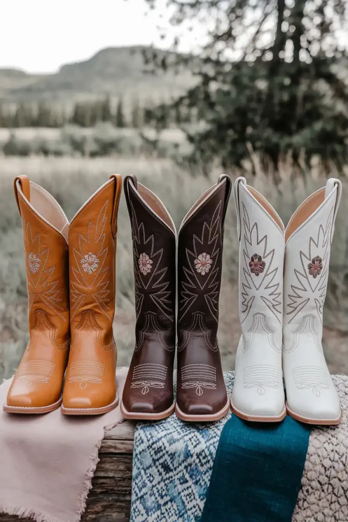 The Right Color Cowgirl Boots for a Boho Outfit