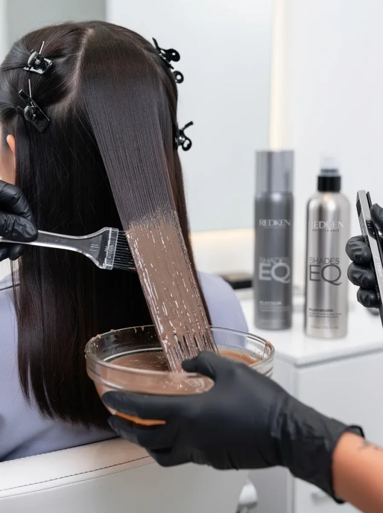 The Role of Gloss Treatments in Dark Hair Maintenance