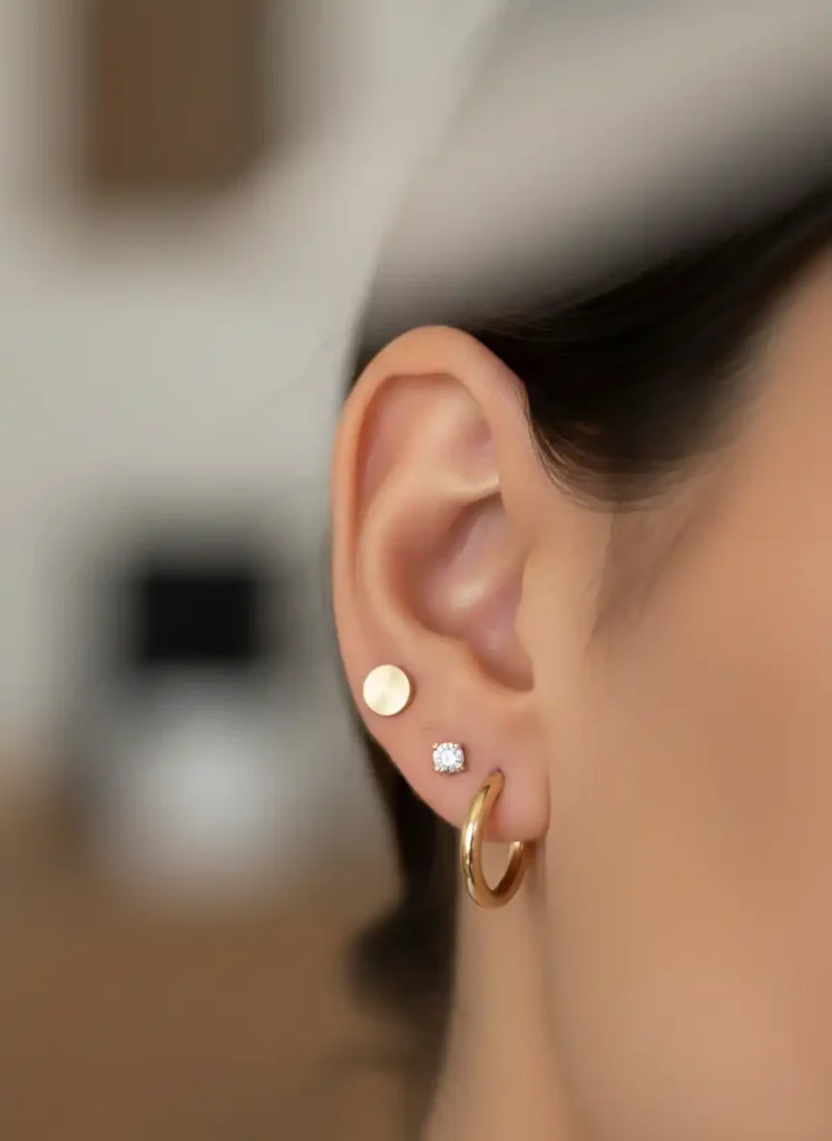 The Three-Piercing Stack That Needs No Cartilage Work