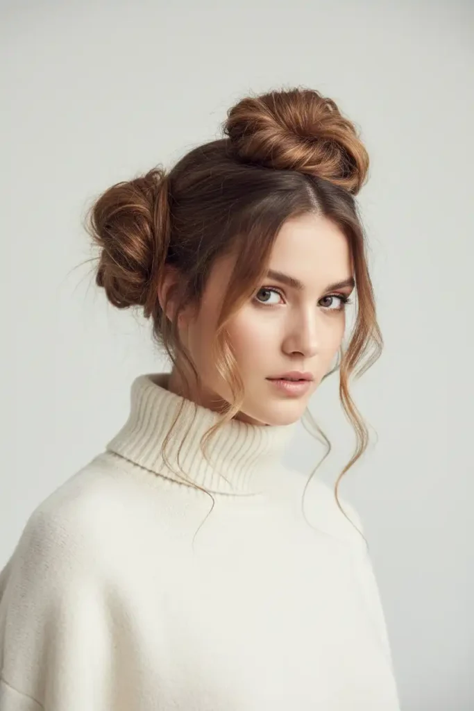The Unique Duo Bun Style That Makes Your Look Stand Out