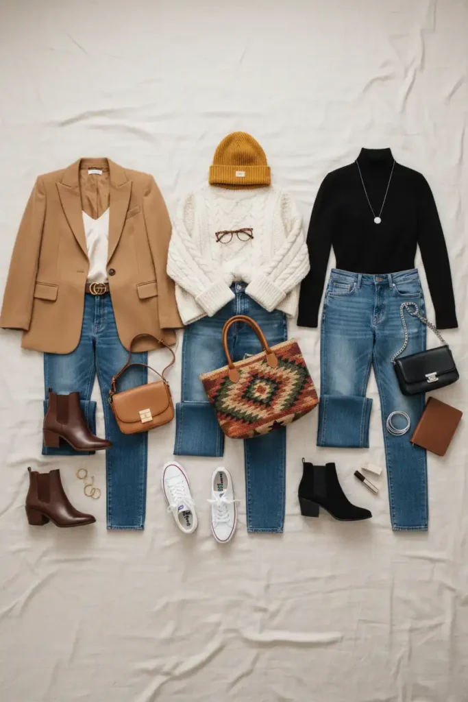 Three Ways to Style Blue Jeans This Season