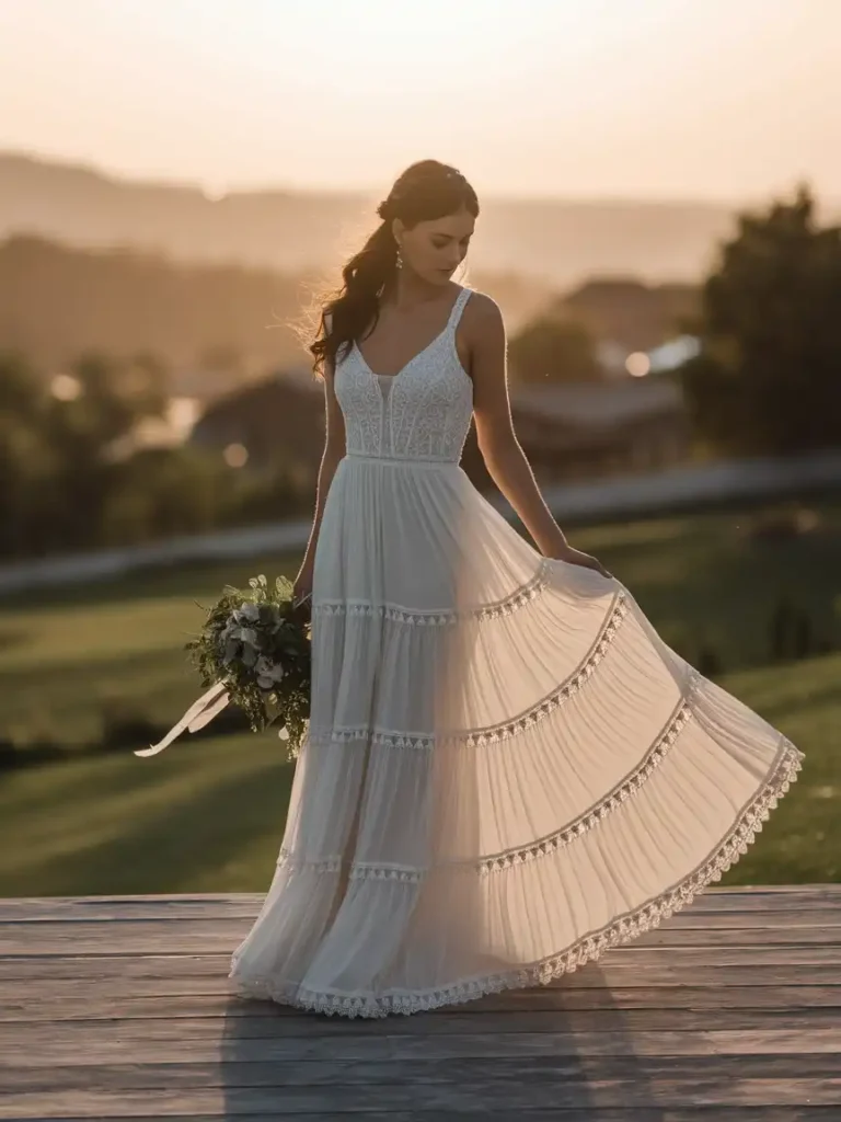 Tiered Skirts and When They Work for Your Wedding