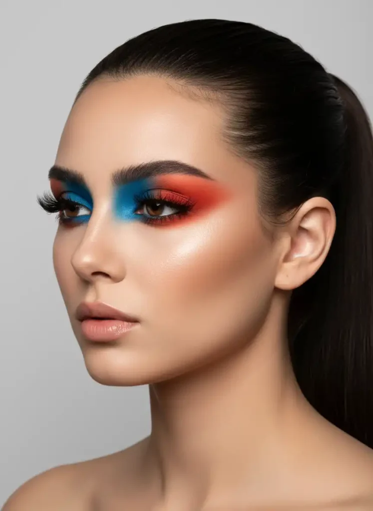 Two-Toned Eye Using Contrasting Colors