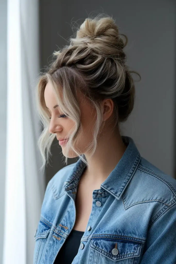 Updo Hairstyles for Medium Hair Without Heat