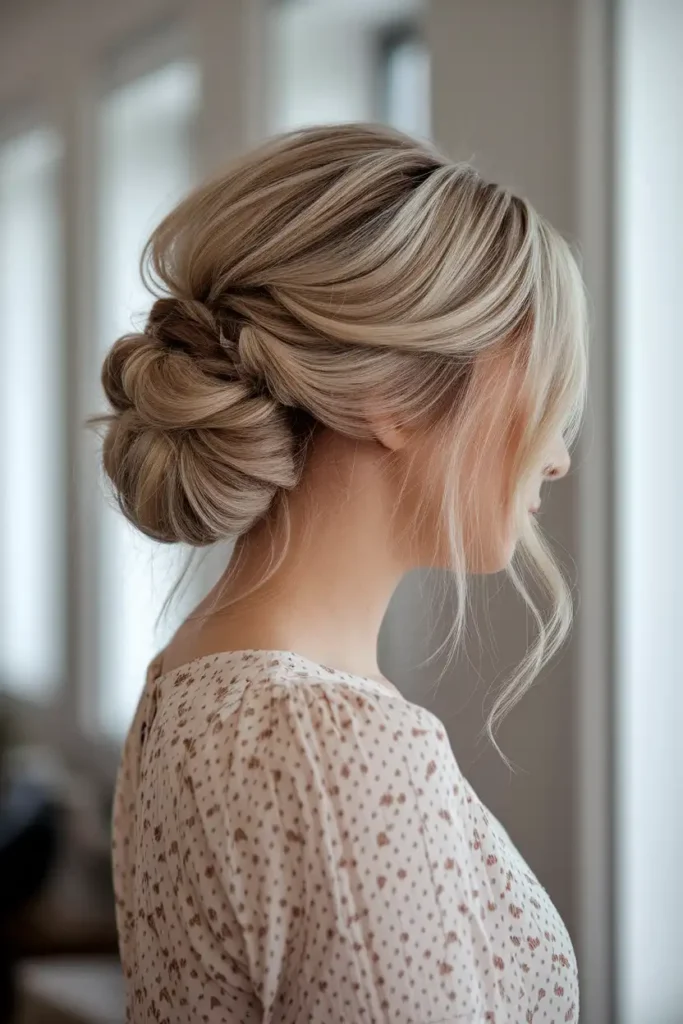 Updo Options for Layered Medium Hair