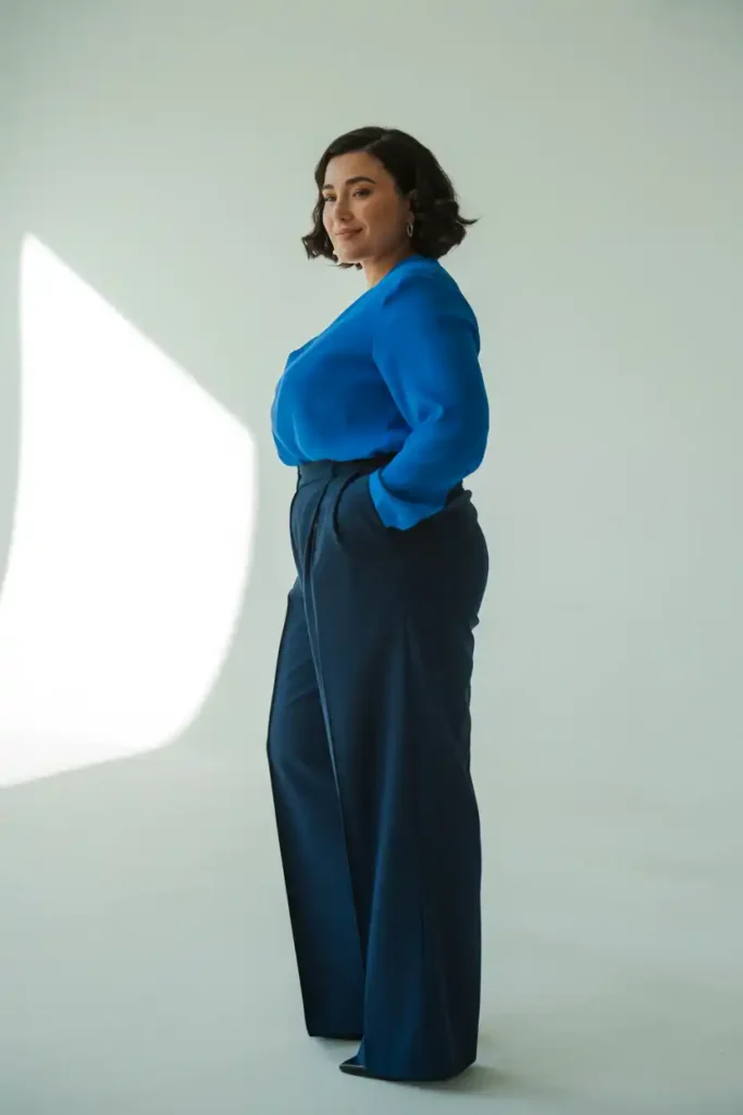 What to Wear With Blue If You Have a Pear-Shaped Body