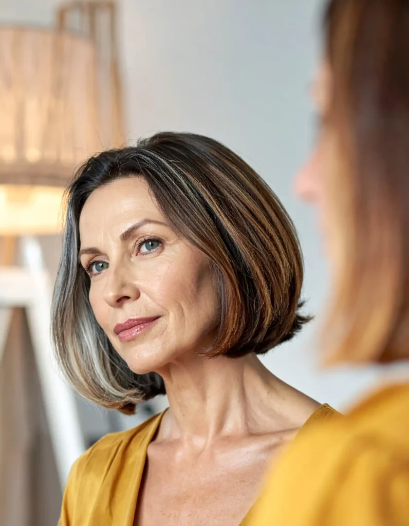 Why a Layered Bob Is the Most Recommended Cut for the Gray Hair Transition
