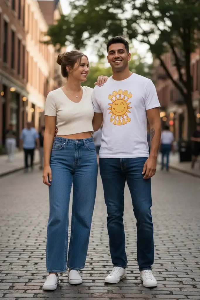 Wide Leg Jeans Outfit Ideas for a Relaxed Birthday Vibe