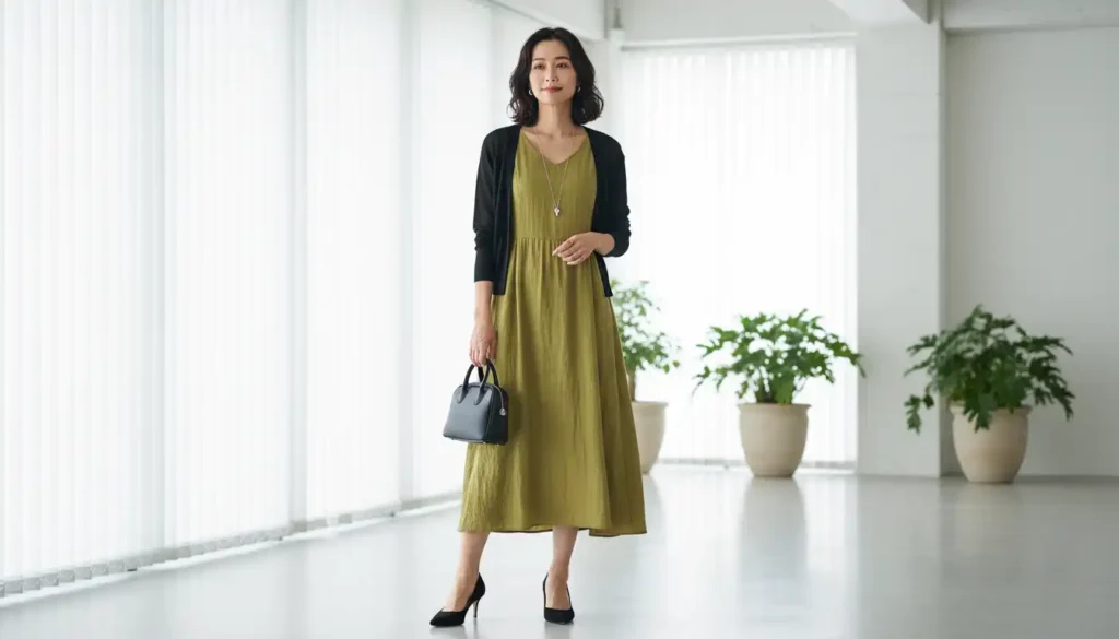 chartreuse dress