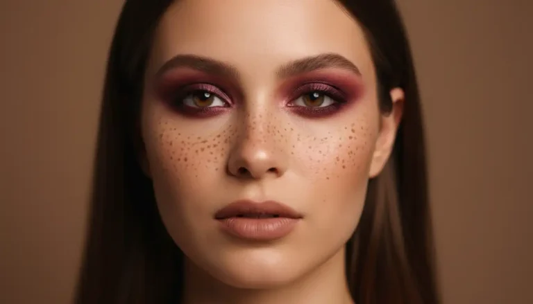 fake freckles makeup