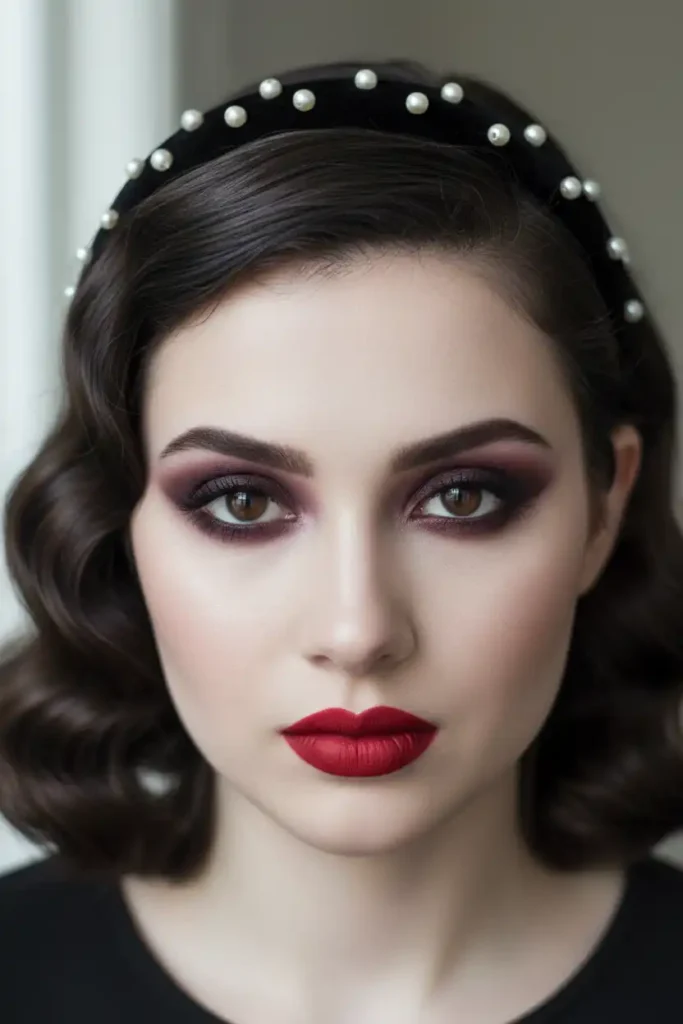 1920's eye makeup techniques adapted for modern romantic goth