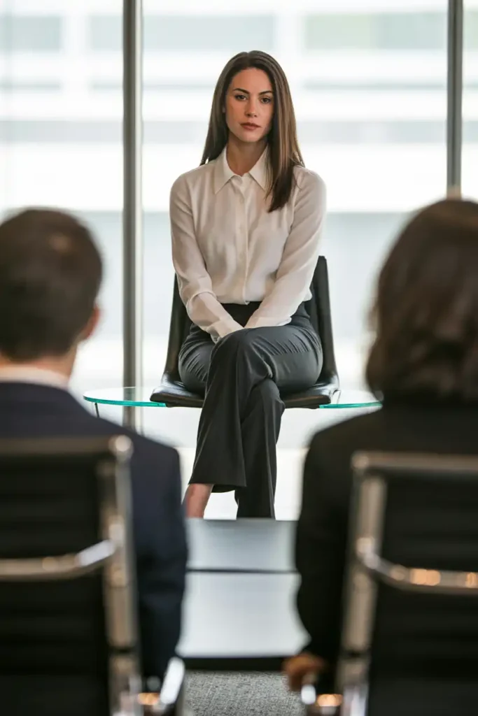 A Black and White Outfit for Panel Interviews