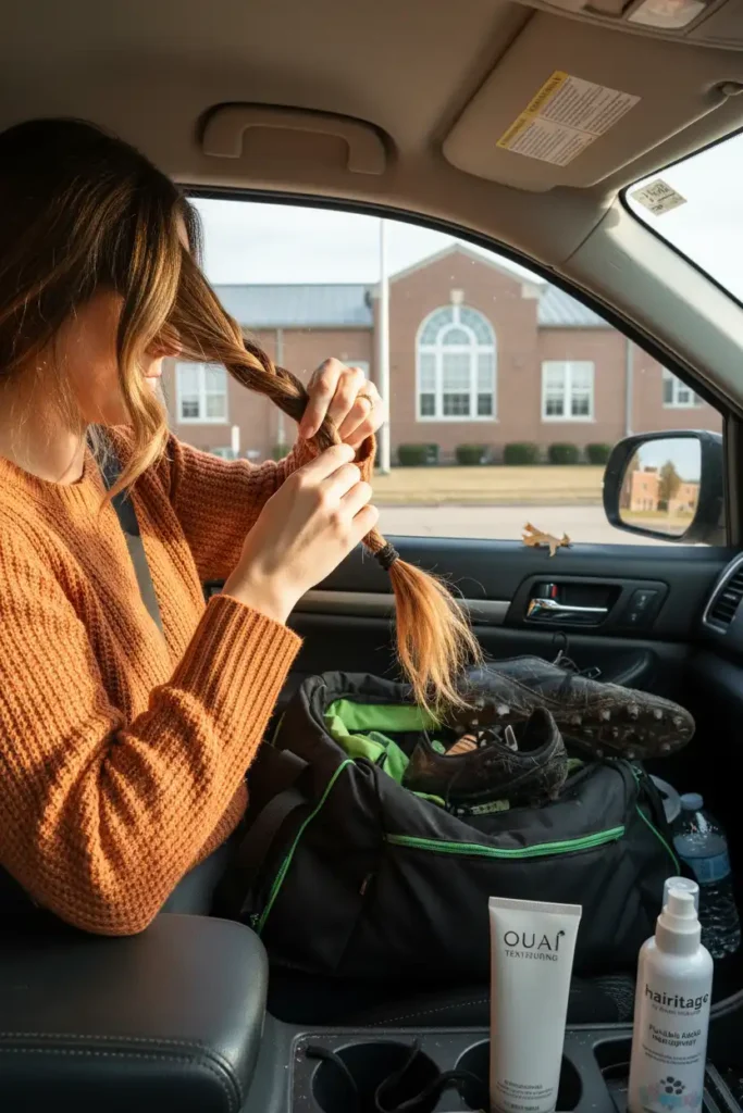 A Braided Ponytail for School Runs and Soccer Practice
