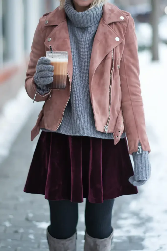 A Line Skirt Winter Outfit Ideas That Stay Warm and Stylish