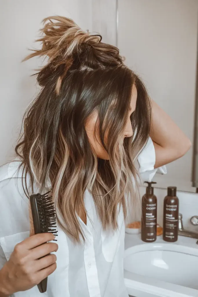 At-Home Maintenance Tips for Brunette Dimensional Hair